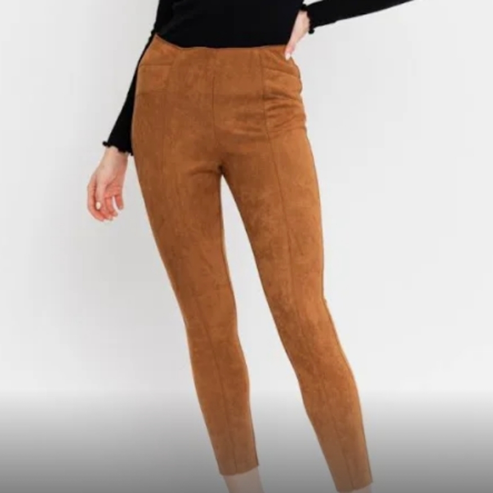 Gilli Black Faux Suded Pants sz S